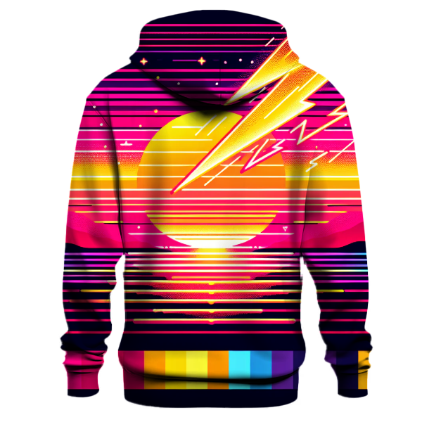Neon Sunset Flash Hoodie