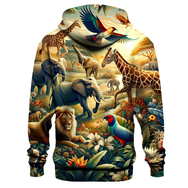 Joyful Animal Safari Hoodie