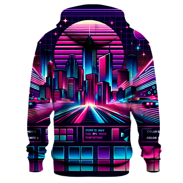 Neon Nights Retro Hoodie