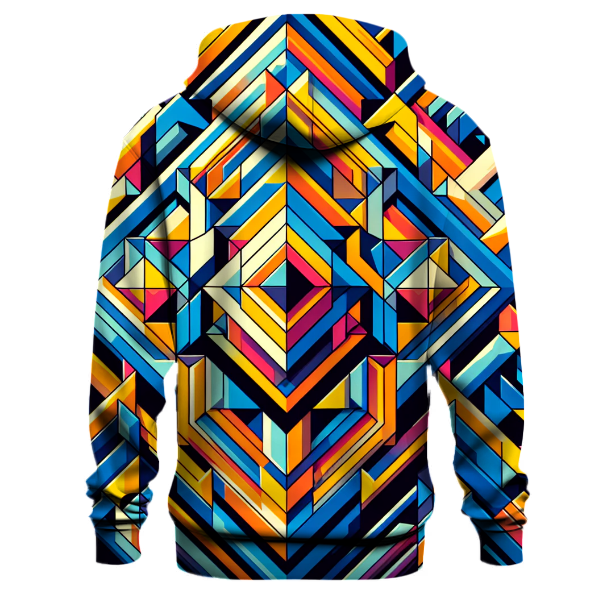 Geo Neon Burst Hoodie
