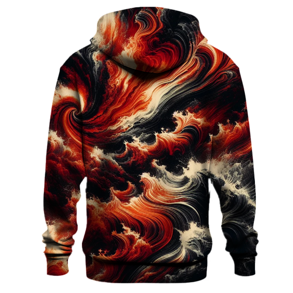 Crimson Tides Tie-Dye Design Hoodie