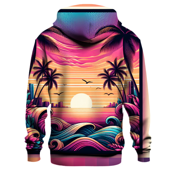 Miami Sunset Vibes Hoodie