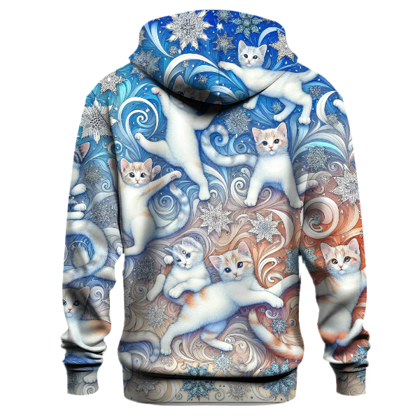Cute Snowflake Kittens Hoodie