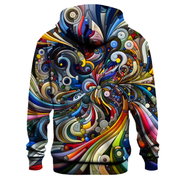 Artistic Abstract Colors Hoodie