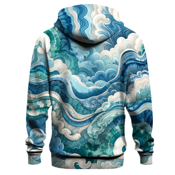 Azure Ocean Breeze Hoodie