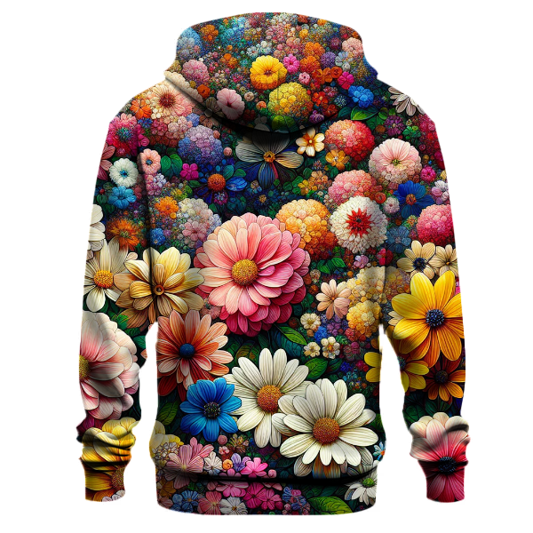 Cheerful Garden Blooms Hoodie