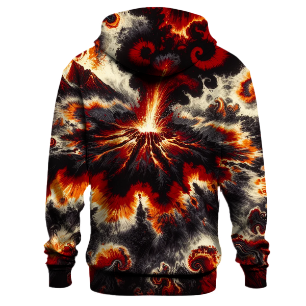 Fiery Volcano Eruption Hoodie