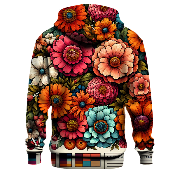 Vintage 70s Flowers Hoodie