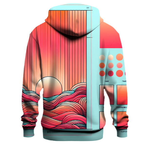 Sunset Wave Reflections Hoodie