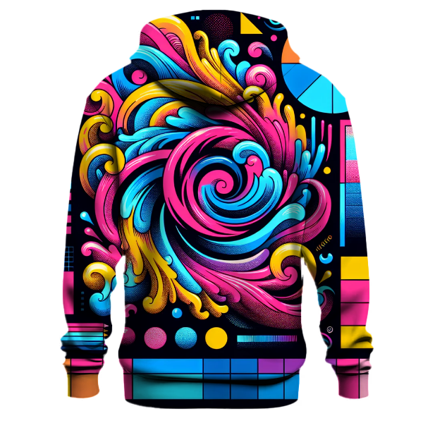 Neon Abstract Reverie Hoodie