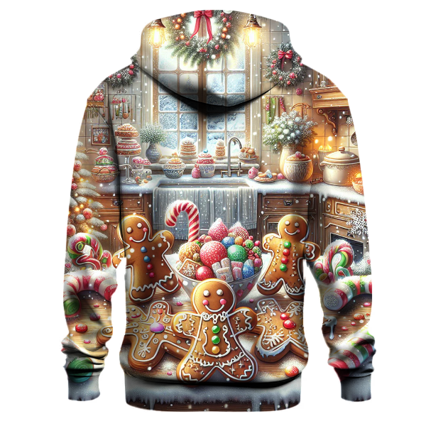 Charming Gingerbread Men and Candy Canes Hoodie