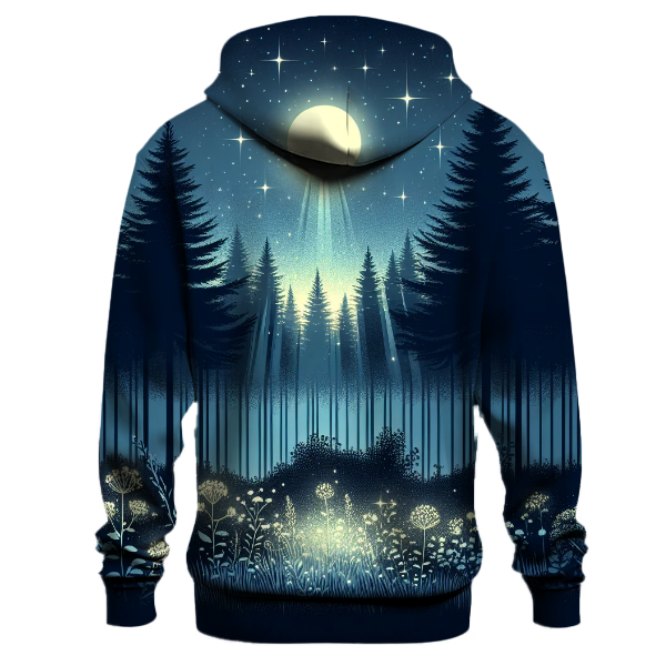 Starlit Night Forest Hoodie