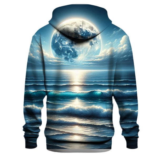 Mystic Moonlit Waves Hoodie