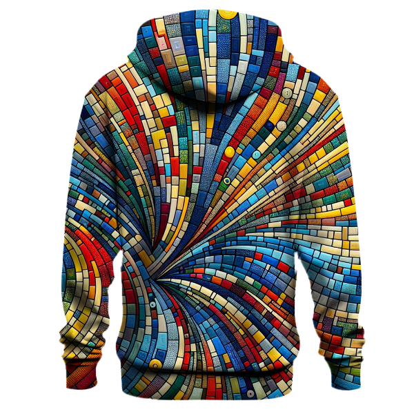 Vibrant Mosaic Pattern Hoodie