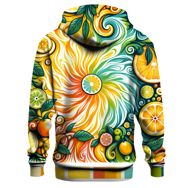 Sunshine Citrus Tie-Dye Hoodie