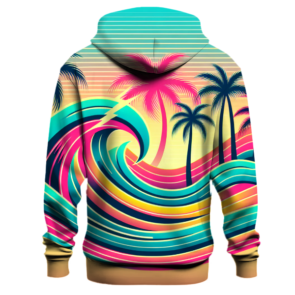 Electric Summer Waves Hoodie