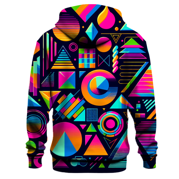 Neon Dreams and Retro Schemes Hoodie