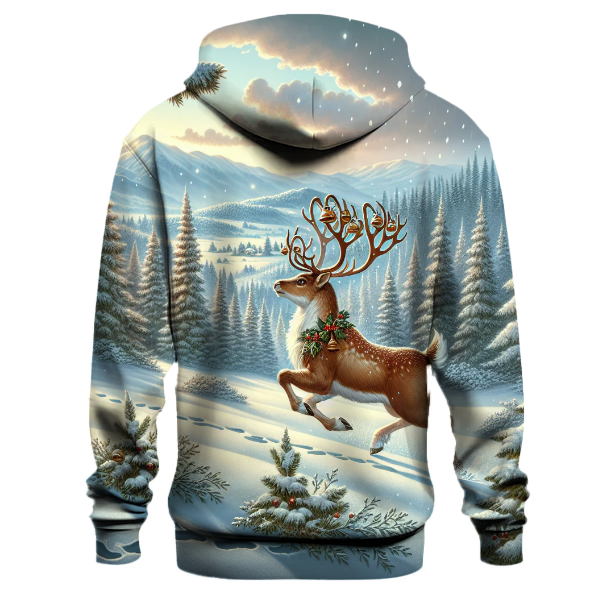 Festive Tartan Reindeer Hoodie