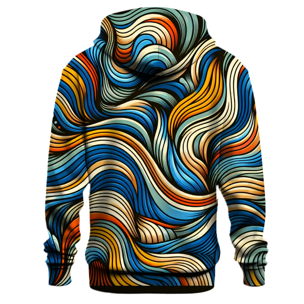 Groovy Wave Cascade Hoodie