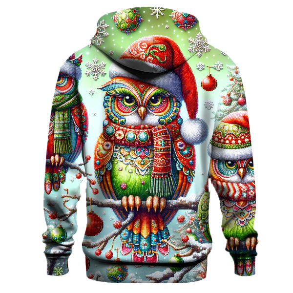 Cheery Holiday Owls Hoodie