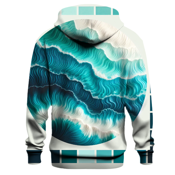 Iridescent Ocean Waves Hoodie