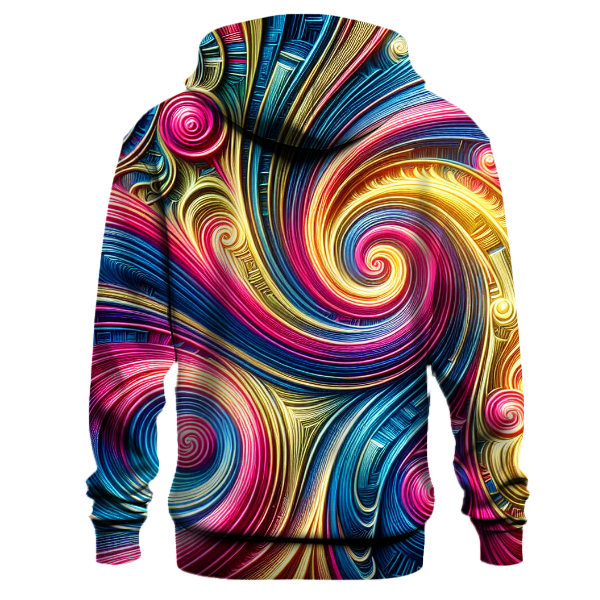 Disco Groove Spiral Hoodie
