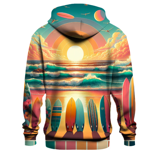 Cosmic Surfboard Adventure Hoodie