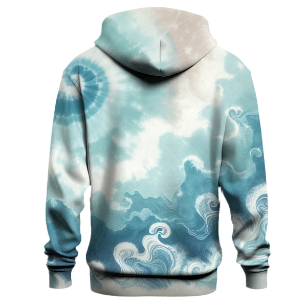 Serenity Blue Tie-dye Design Hoodie
