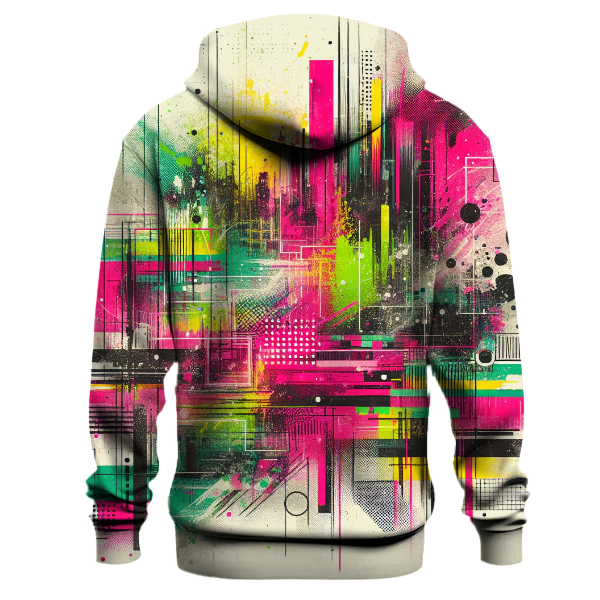 Colorful 80s Grunge Hoodie