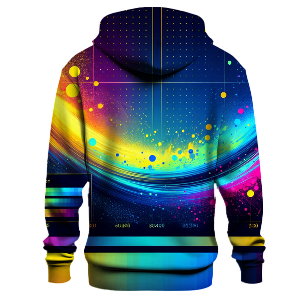 Radiant Neon Splash Hoodie