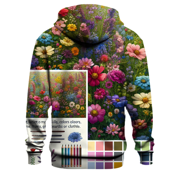 Artistic Wildflower Meadow Hoodie