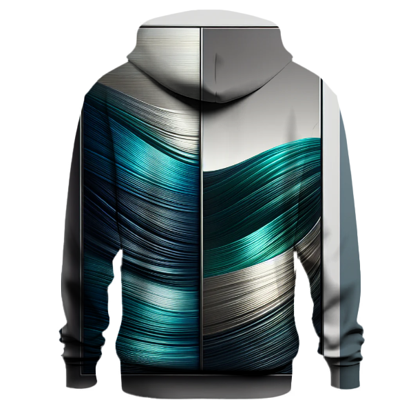Metallic Wave Gradient Hoodie