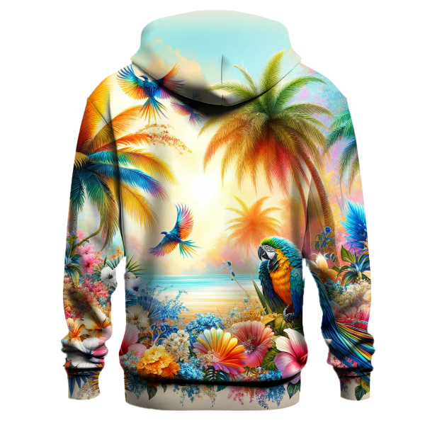 Vivid Tropical Paradise Hoodie