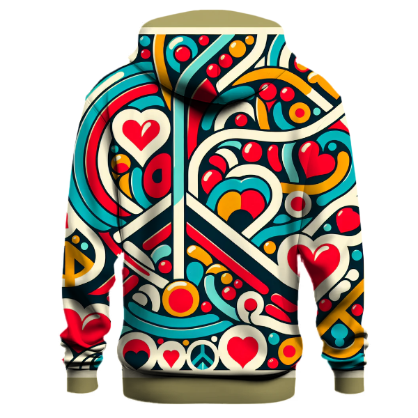 Peace and Love Message Hoodie