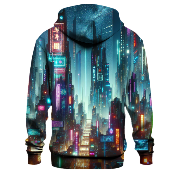 Urban Cyberpunk Dreamscape Hoodie