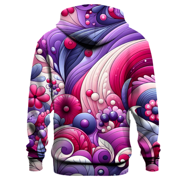 Berry Bliss Tie-dye Design Hoodie