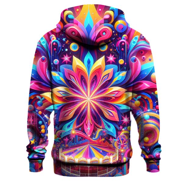 Retro Carnival Kaleidoscope Hoodie