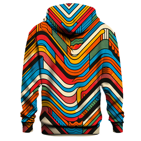 Funky Zigzag Pattern Hoodie