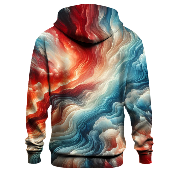 Fire and Ice Wave Hoodie