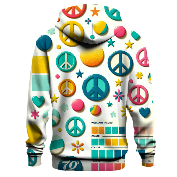 Hippie Vibes Peace Signs Hoodie