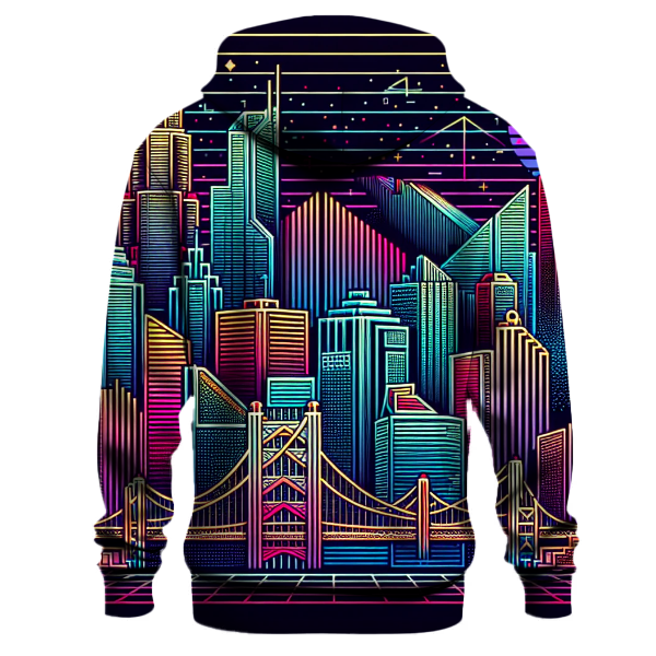 Neon Skyline Nostalgia Hoodie
