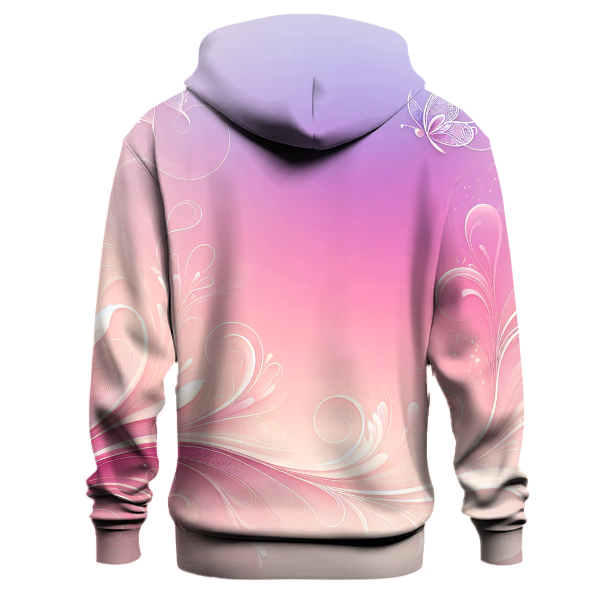 Gentle Floral Cascade Hoodie