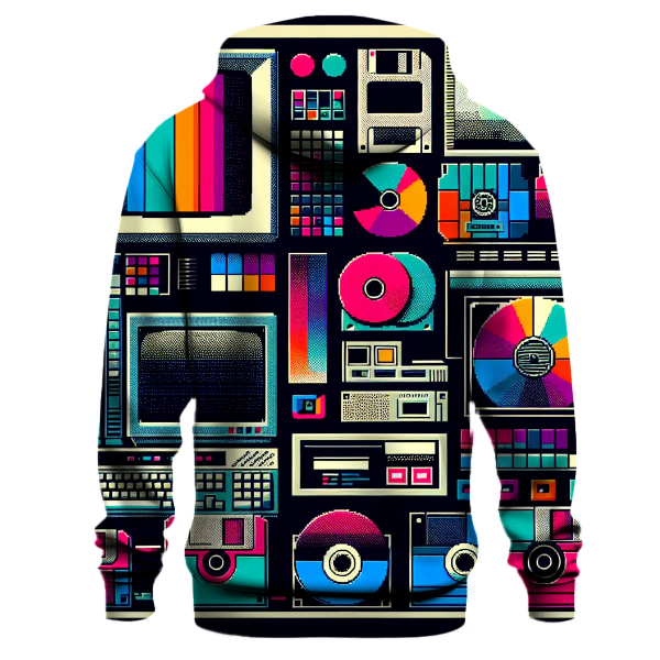 Retro Tech Elements Hoodie