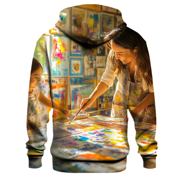 The Heart's Canvas A Mothers Palette of Love Hoodie