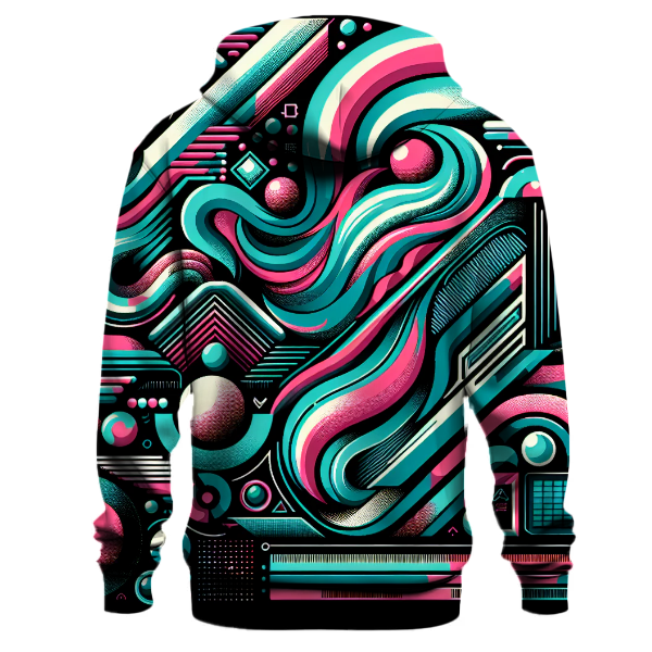 Electro Wave Patterns Hoodie