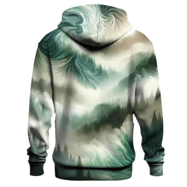 Forest Mist Tie-dye Design Hoodie