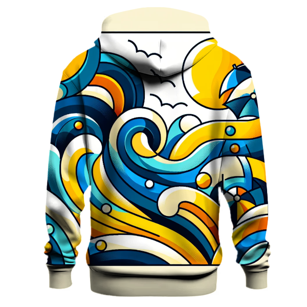 Charming Beach Scenes Hoodie