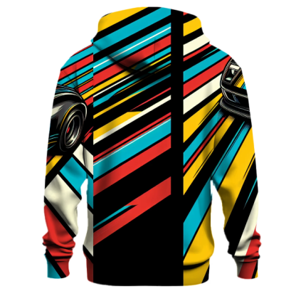 Racing Retro Lines Hoodie