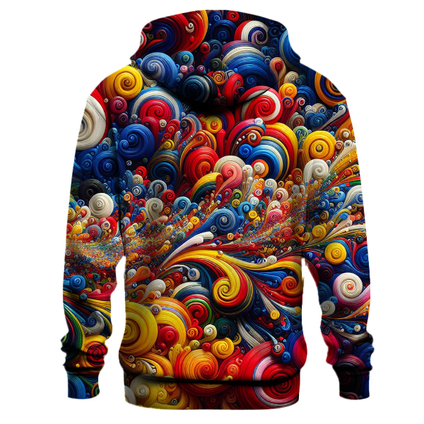 Color Splash Spirals Hoodie
