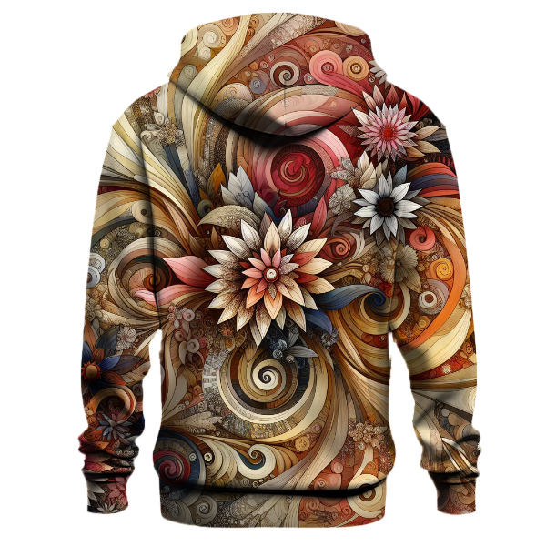 Floral Kaleidoscope Delight Hoodie